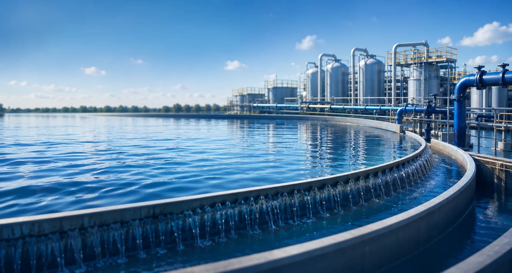Industrial water treatment facility